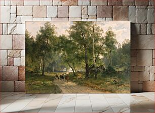 Πίνακας, Under the birches. Motif from Mälaren by Edvard Bergh