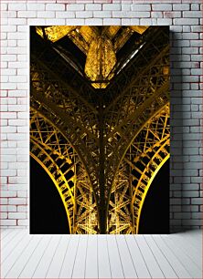 Πίνακας, Under the Eiffel Tower at Night Κάτω από τον Πύργο του Άιφελ τη νύχτα