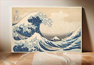 Πίνακας, Under the Wave off Kanagawa (Kanagawa oki nami ura), or The Great Wave, from the series Thirty-six Views of Mount Fuji (Fugaku sanjūrokkei)