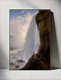 Πίνακας, Underneath Niagara Falls by Ferdinand Richardt