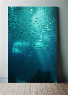 Πίνακας, Underwater School of Fish Υποβρύχια Σχολή Ψαριών
