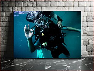 Πίνακας, Underwater Scuba Diver Υποβρύχιος Καταδύτης
