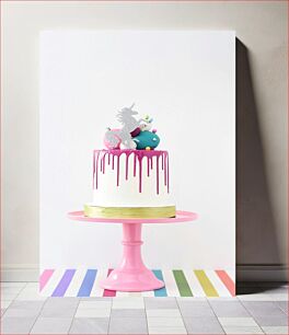 Πίνακας, Unicorn-Themed Drip Cake Τούρτα με θέμα τον μονόκερο