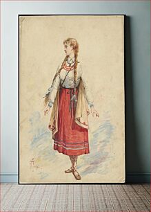 Πίνακας, Unidentified Italian opera costume design plate 1