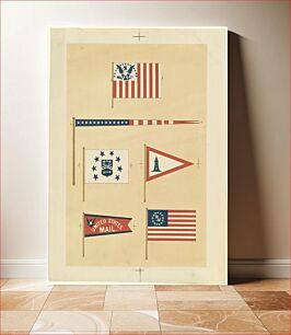Πίνακας, United States flags and pennants