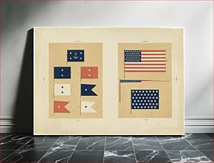 Πίνακας, United States flags and pennants