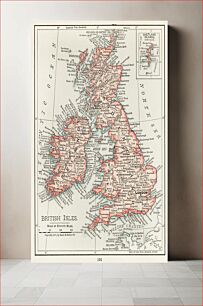 Πίνακας, Universal Atlas of the World, A cartographic map of the British Isles. published in 1900