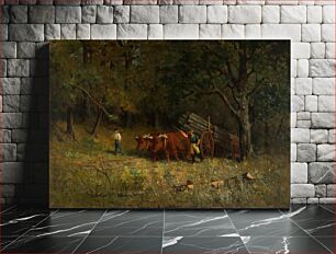 Πίνακας, Untitled (boy and man with oxen), Edward Mitchell Bannister