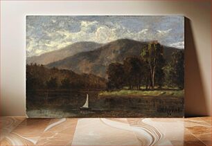 Πίνακας, Untitled (sailboat in river), Edward Mitchell Bannister