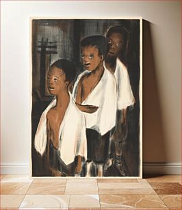 Πίνακας, Untitled (Three Children with White Towels)