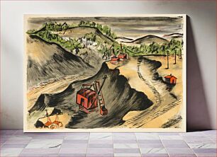 Πίνακας, (Untitled) (View of Mining Site)