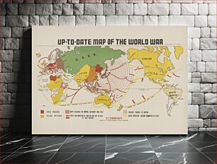 Πίνακας, Up-to-date map of the world war (1942) by Manila Shinbun-sha