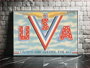 Πίνακας, USA. Liberty and justice for all