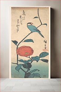 Πίνακας, Utagawa Hiroshige (1848) Camellia and Finch