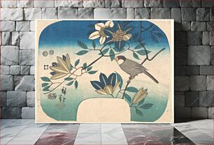 Πίνακας, Utagawa Hiroshige (1852) Clematis and Bird