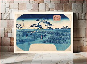 Πίνακας, Utagawa Hiroshige (1860) View of Iris Gardens at Horikiri
