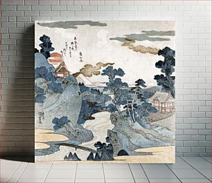 Πίνακας, Utagawa Kuniyoshi’s an evening view of Fuji (1829) vintage Ukio-e style