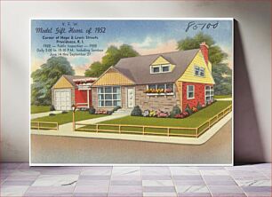 Πίνακας, V. F. W. Model Gift House of 1952, corner of Hope & Lewis streets, Providence, R.I