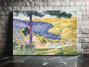 Πίνακας, Valley with Fir; Shade on the Mountain (1909) by Henri-Edmond Cross