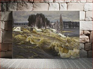 Πίνακας, Vallinkoski rapids, 1913, Victor Westerholm