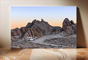 Πίνακας, Van beside Rocky Mountains at Sunset Van δίπλα στα Βραχώδη Όρη στο ηλιοβασίλεμα
