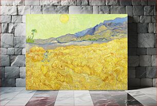 Πίνακας, Van Gogh's Wheatfield with a reaper (1889)