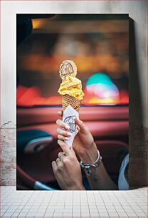 Πίνακας, Vanilla Ice Cream Cone Χωνάκι παγωτού βανίλιας