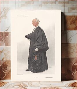 Πίνακας, Vanity Fair - Clergy. 'The Chaplain'. Archdeacon Wilberforce. One of a set