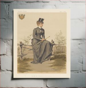 Πίνακας, Vanity Fair: Ladies; 'H.I.M. the Empress of Austria', Elizabeth Amalie Eugenie, April 5, 1884