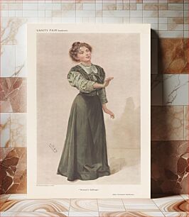 Πίνακας, Vanity Fair: Ladies; 'Women's Suffrage', Miss Christabel Pankhurst