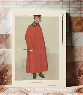 Πίνακας, Vanity Fair: Military and Navy; 'Commanding 2nd Life Guards', Lieutenent Colonel Anstruther Thompson