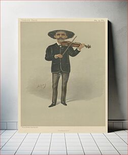 Πίνακας, Vanity Fair: Musicians; 'Sarasate', Senor Palbo Martin Meliton Sarasate, May 25, 1889