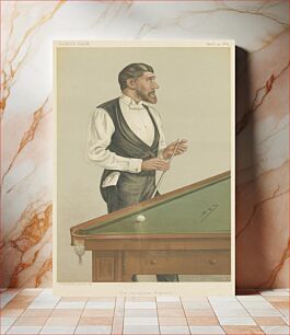 Πίνακας, Vanity Fair: Sports, Miscellaneous Billiards; 'The Champion Roberts', Mr. John Roberts, Jr., April 4, 1885