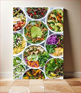 Πίνακας, Variety of Fresh Salads Ποικιλία από φρέσκες σαλάτες