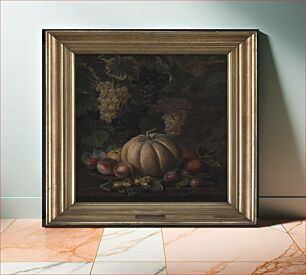 Πίνακας, Various fruits, including melon and grapes by Johan Laurentz Jensen
