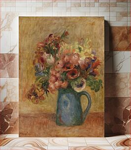 Πίνακας, Vase of Flowers (Vase de fleurs ) by Pierre Auguste Renoir