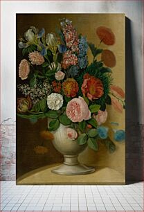 Πίνακας, Vase with garden flowers, Ignác Klimkovič
