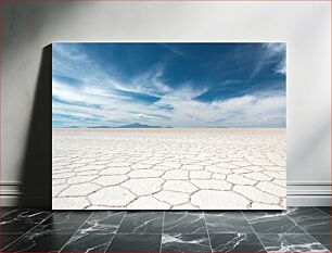 Πίνακας, Vast Salt Flat Landscape Απέραντο αλμυρό επίπεδο τοπίο