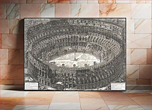 Πίνακας, Veduta dell'Anfiteatro Flavio detto il Colosseo, from: 'Vedute di Roma' (Views of Rome)