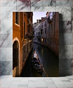 Πίνακας, Venetian Boat Ride at Twilight Ενετική βόλτα με βάρκα στο λυκόφως