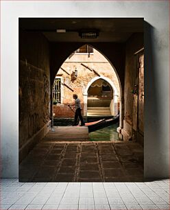 Πίνακας, Venetian Canal Archway Αψίδα του Ενετικού Καναλιού