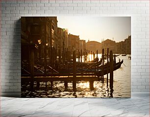 Πίνακας, Venetian Canal at Sunset Ενετικό κανάλι στο ηλιοβασίλεμα