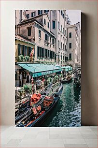 Πίνακας, Venetian Canal with Gondolas Ενετικό κανάλι με γόνδολες