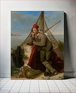 Πίνακας, Venetian fisherman by Ľudovít Benický