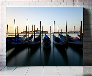 Πίνακας, Venetian Gondolas at Sunset Ενετικές γόνδολες στο ηλιοβασίλεμα