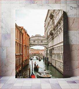 Πίνακας, Venice Canal with Gondolas Κανάλι της Βενετίας με γόνδολες