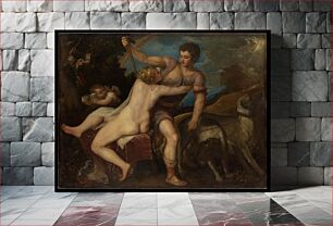 Πίνακας, Venus and Adonis by Titian (Tiziano Vecellio)
