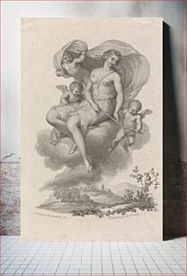 Πίνακας, Venus with three Cupids in the Sky by Francesco Bartolozzi