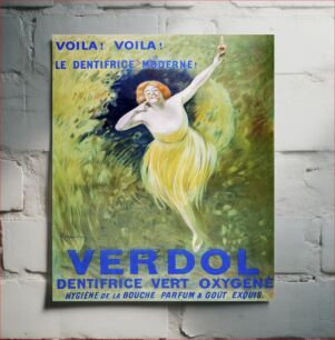 Πίνακας, Verdol, oxygenated green toothpaste (1911) by Leonetto Cappiello