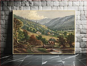 Πίνακας, Vermont scenery, the valley of the Randolf by Robert D. Wilkie